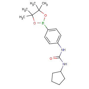 CAS No:874297-80-0 1-cyclopentyl-3-[4-(4,4,5,5-tetramethyl-1,3,<br />2-dioxaborolan-2-yl)phenyl]urea