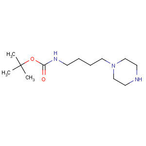 CAS No:874831-61-5 Carbamic acid,[4-(1-piperazinyl)butyl]-, 1,1-dimethylethyl ester (9CI)