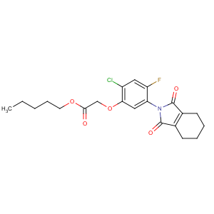 CAS No:87546-18-7 pentyl<br />2-[2-chloro-5-(1,3-dioxo-4,5,6,<br />7-tetrahydroisoindol-2-yl)-4-fluorophenoxy]acetate