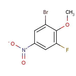 CAS No:875664-36-1 1-bromo-3-fluoro-2-methoxy-5-nitrobenzene