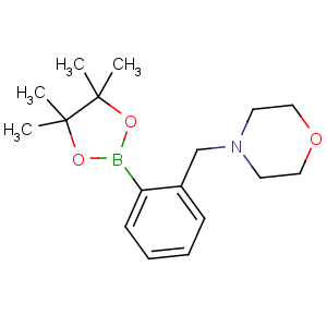 CAS No:876316-33-5 4-[[2-(4,4,5,5-tetramethyl-1,3,<br />2-dioxaborolan-2-yl)phenyl]methyl]morpholine