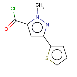 CAS No:876316-45-9 1H-Pyrazole-5-carbonylchloride, 1-methyl-3-(2-thienyl)-