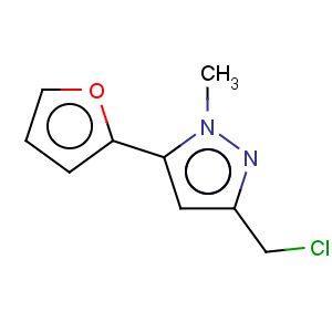 CAS No:876316-48-2 1H-Pyrazole,3-(chloromethyl)-5-(2-furanyl)-1-methyl-