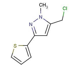 CAS No:876316-96-0 5-(chloromethyl)-1-methyl-3-thiophen-2-ylpyrazole