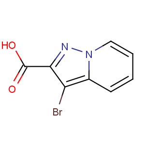 CAS No:876379-77-0 3-bromopyrazolo[1,5-a]pyridine-2-carboxylic acid