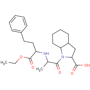 CAS No:87679-37-6 (2S,3aR,<br />7aS)-1-[(2S)-2-[[(2S)-1-ethoxy-1-oxo-4-phenylbutan-2-yl]amino]propanoyl]<br />-2,3,3a,4,5,6,7,7a-octahydroindole-2-carboxylic acid