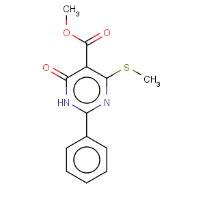 CAS No:87693-90-1 5-Pyrimidinecarboxylicacid, 1,4-dihydro-6-(methylthio)-4-oxo-2-phenyl-, methyl ester
