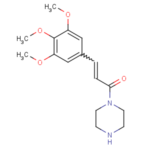 CAS No:88053-13-8 1-piperazin-1-yl-3-(3,4,5-trimethoxyphenyl)prop-2-en-1-one