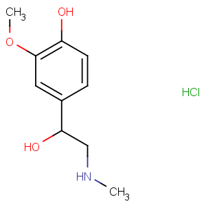 CAS No:881-95-8 4-[1-hydroxy-2-(methylamino)ethyl]-2-methoxyphenol