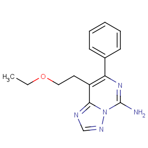 CAS No:88133-11-3 8-(2-ethoxyethyl)-7-phenyl-[1,2,4]triazolo[1,5-c]pyrimidin-5-amine