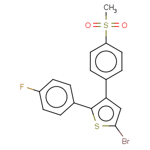 CAS No:88149-94-4 Thiophene,5-bromo-2-(4-fluorophenyl)-3-[4-(methylsulfonyl)phenyl]-