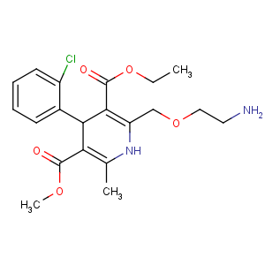 CAS No:88150-42-9 3-O-ethyl 5-O-methyl<br />2-(2-aminoethoxymethyl)-4-(2-chlorophenyl)-6-methyl-1,<br />4-dihydropyridine-3,5-dicarboxylate