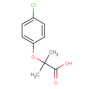 CAS No:882-09-7 2-(4-chlorophenoxy)-2-methylpropanoic acid