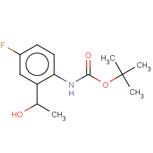 CAS No:883555-10-0 tert-butyl 4-fluoro-2-(1-hydroxyethyl)phenylcarbamate