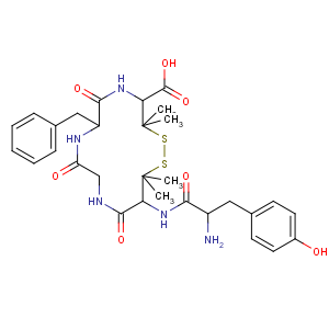 CAS No:88373-73-3 D-Valine,L-tyrosyl-3-mercapto-D-valylglycyl-L-phenylalanyl-3-mercapto-, cyclic (2®