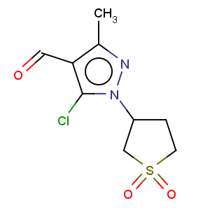 CAS No:885-44-9 1H-Pyrazole-4-carboxaldehyde,5-chloro-3-methyl-1-(tetrahydro-1,1-dioxido-3-thienyl)-