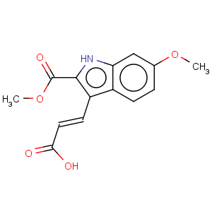 CAS No:885273-67-6 1H-Indole-2-carboxylicacid, 3-(2-carboxyethenyl)-6-methoxy-, 2-methyl ester