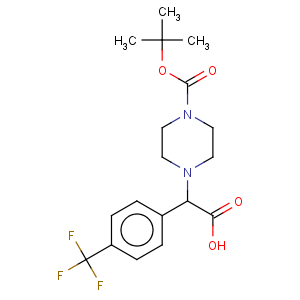 CAS No:885274-28-2 1-Piperazineaceticacid, 4-[(1,1-dimethylethoxy)carbonyl]-a-[4-(trifluoromethyl)phenyl]-