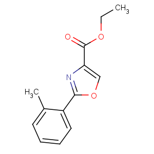 CAS No:885274-61-3 ethyl 2-(2-methylphenyl)-1,3-oxazole-4-carboxylate