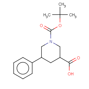 CAS No:885274-99-7 1,3-Piperidinedicarboxylicacid, 5-phenyl-, 1-(1,1-dimethylethyl) ester
