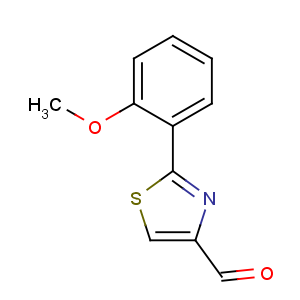 CAS No:885279-11-8 2-(2-methoxyphenyl)-1,3-thiazole-4-carbaldehyde