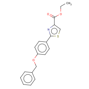 CAS No:885279-35-6 4-Thiazolecarboxylicacid, 2-[4-(phenylmethoxy)phenyl]-, ethyl ester