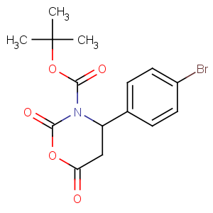 CAS No:886362-54-5 tert-butyl 4-(4-bromophenyl)-2,6-dioxo-1,3-oxazinane-3-carboxylate