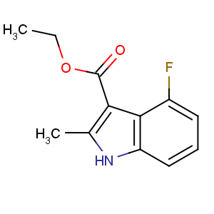 CAS No:886362-68-1 ethyl 4-fluoro-2-methyl-1H-indole-3-carboxylate