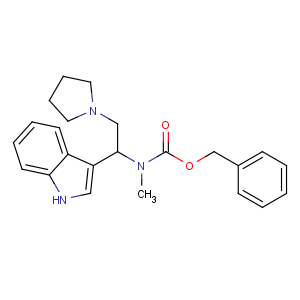 CAS No:886363-10-6 benzyl N-[1-(1H-indol-3-yl)-2-pyrrolidin-1-ylethyl]-N-methylcarbamate