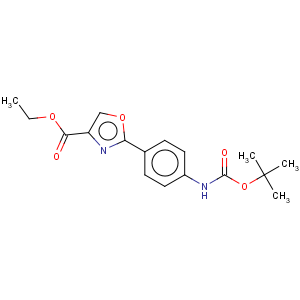 CAS No:886363-48-0 4-Oxazolecarboxylicacid, 2-[4-[[(1,1-dimethylethoxy)carbonyl]amino]phenyl]-, ethyl ester