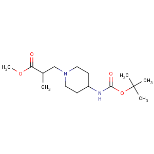 CAS No:886364-51-8 3-(4-BOC-AMINO-PIPERIDIN-1-YL)-2-METHYL-PROPIONIC ACID METHYL ESTER