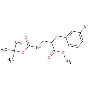 CAS No:886366-58-1 methyl<br />2-[(3-bromophenyl)methyl]-3-[(2-methylpropan-2-yl)oxycarbonylamino]<br />propanoate