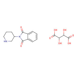 CAS No:886588-62-1 (2S,3S)-2,3-dihydroxybutanedioic<br />acid;2-[(3R)-piperidin-3-yl]isoindole-1,3-dione