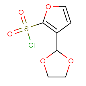 CAS No:886851-63-4 3-(1,3-dioxolan-2-yl)furan-2-sulfonyl chloride