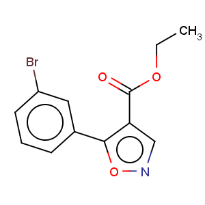 CAS No:887407-90-1 4-Isoxazolecarboxylicacid, 5-(3-bromophenyl)-, ethyl ester