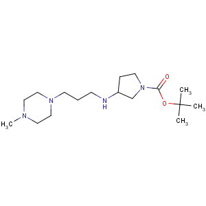 CAS No:887579-20-6 1-Pyrrolidinecarboxylicacid, 3-[[3-(4-methyl-1-piperazinyl)propyl]amino]-, 1,1-dimethylethyl ester