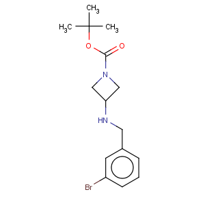 CAS No:887579-66-0 1-Azetidinecarboxylicacid, 3-[[(3-bromophenyl)methyl]amino]-, 1,1-dimethylethyl ester