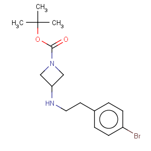 CAS No:887579-92-2 1-Azetidinecarboxylicacid, 3-[[2-(4-bromophenyl)ethyl]amino]-, 1,1-dimethylethyl ester