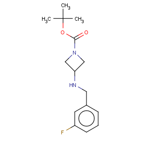 CAS No:887580-20-3 1-Azetidinecarboxylicacid, 3-[[(3-fluorophenyl)methyl]amino]-, 1,1-dimethylethyl ester