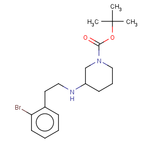 CAS No:887584-50-1 1-Piperidinecarboxylicacid, 3-[[2-(2-bromophenyl)ethyl]amino]-, 1,1-dimethylethyl ester