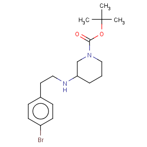 CAS No:887584-63-6 1-Piperidinecarboxylicacid, 3-[[2-(4-bromophenyl)ethyl]amino]-, 1,1-dimethylethyl ester