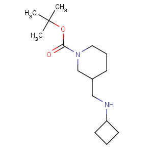 CAS No:887586-35-8 1-Piperidinecarboxylicacid, 3-[(cyclobutylamino)methyl]-, 1,1-dimethylethyl ester