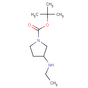 CAS No:887587-15-7 3-ethylamino-pyrrolidine-1-carboxylic acid tert-butyl ester