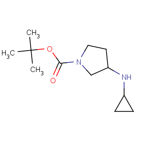 CAS No:887587-25-9 3-cyclopropylamino-pyrrolidine-1-carboxylic acid tert-butyl ester