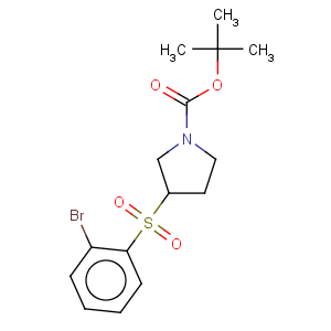 CAS No:887587-58-8 1-Pyrrolidinecarboxylicacid, 3-[(2-bromophenyl)sulfonyl]-, 1,1-dimethylethyl ester