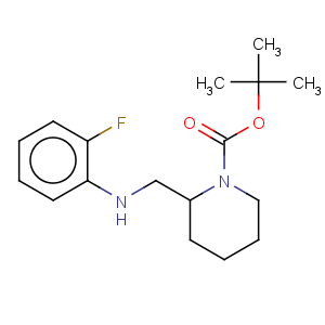 CAS No:887587-89-5 1-Piperidinecarboxylicacid, 2-[[(2-fluorophenyl)amino]methyl]-, 1,1-dimethylethyl ester