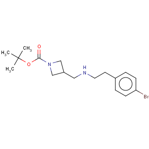 CAS No:887589-93-7 1-Azetidinecarboxylicacid, 3-[[[2-(4-bromophenyl)ethyl]amino]methyl]-, 1,1-dimethylethyl ester