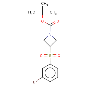 CAS No:887593-56-8 1-Azetidinecarboxylicacid, 3-[(3-bromophenyl)sulfonyl]-, 1,1-dimethylethyl ester