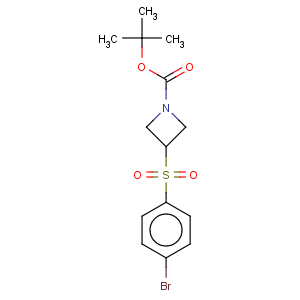 CAS No:887593-59-1 1-Azetidinecarboxylicacid, 3-[(4-bromophenyl)sulfonyl]-, 1,1-dimethylethyl ester