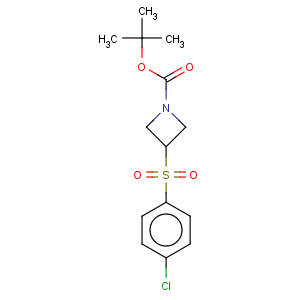 CAS No:887593-63-7 1-Azetidinecarboxylicacid, 3-[(4-chlorophenyl)sulfonyl]-, 1,1-dimethylethyl ester